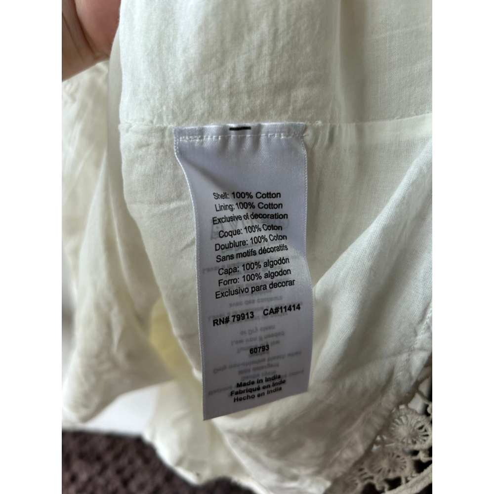 Women's Lcd Luxe Essentials Denim Dress, Size L, White, One Shoulder - Picture 6 of 6